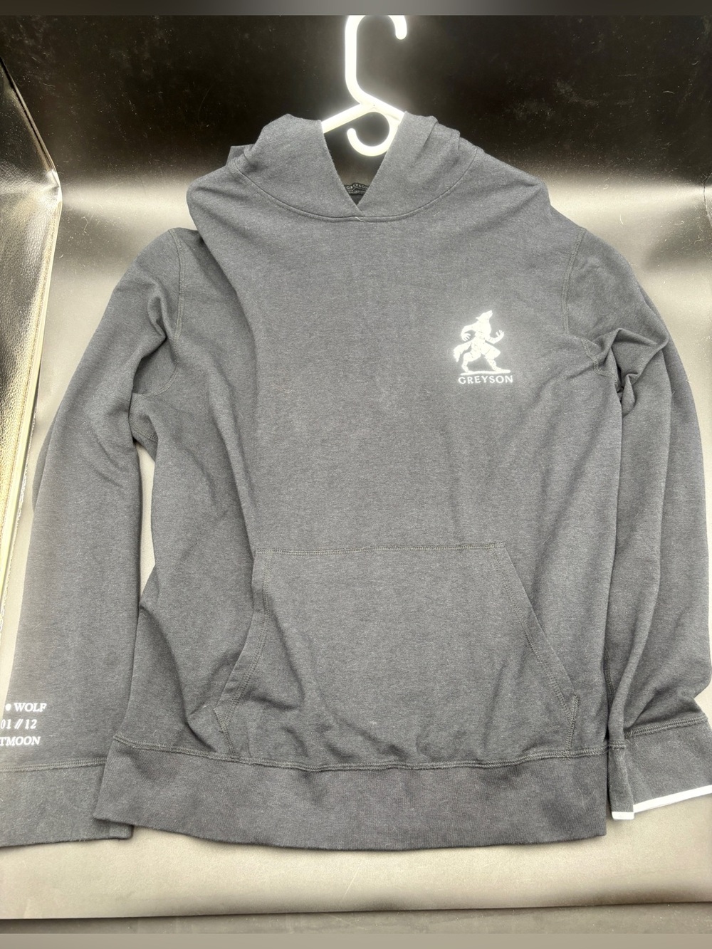 Greyson Wear Wolf Limited Edition Ghostmoon Hoodie Charcoal Men’s XL Ex Cond
